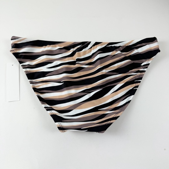Salt + Cove Bikini Bottom Juniors Size Large Tan Black Stripe NWT - Picture 2 of 8